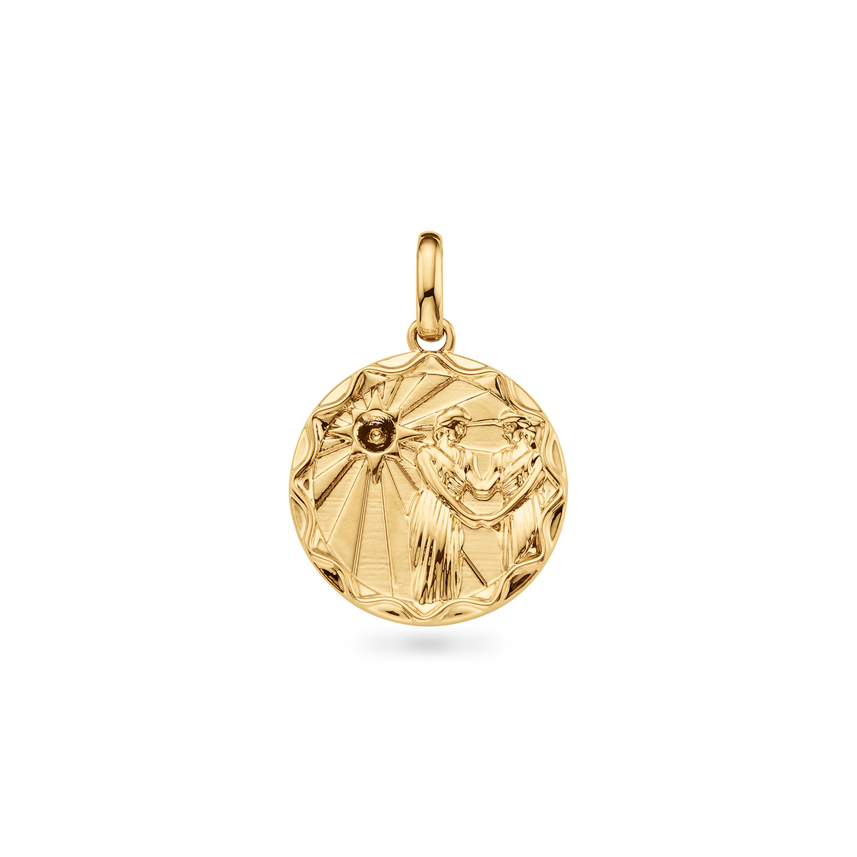 Custom Zodiac Coin Necklace (Gold)