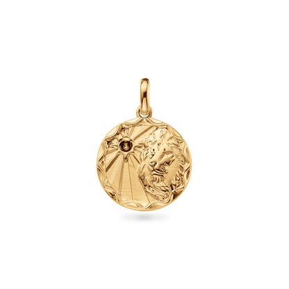 Custom Zodiac Coin Necklace (Gold)