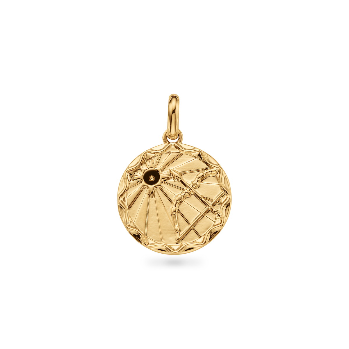 Custom Zodiac Coin Necklace (Gold)