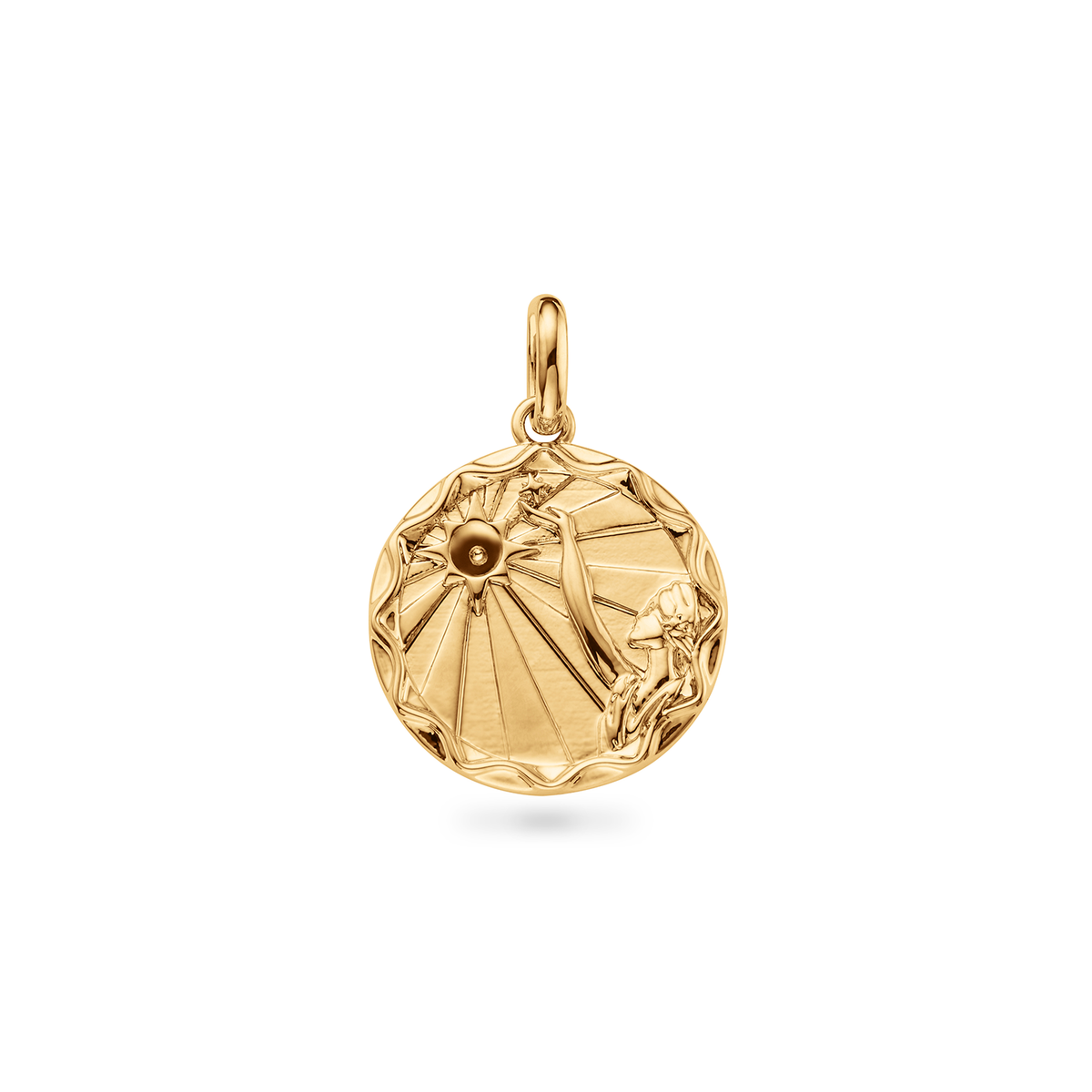 Custom Zodiac Coin Necklace (Gold)