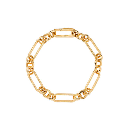 Figaro Chain Bracelet (Gold)