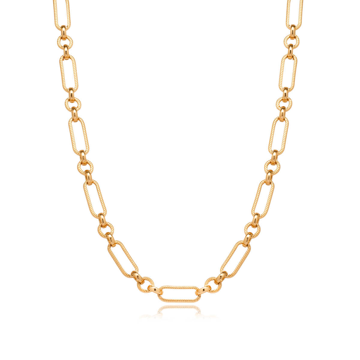 Figaro Chain Necklace (Gold)