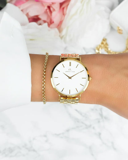 Gold Kensington Link 40 Watch