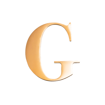 Jewellery Box Gold Small Metal Letter