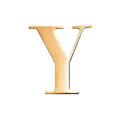 Jewellery Box Gold Small Metal Letter
