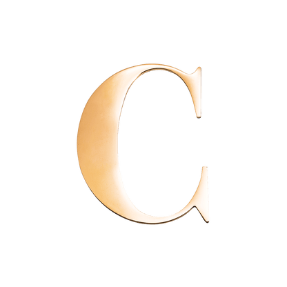 Metal Letter Pins (Gold)