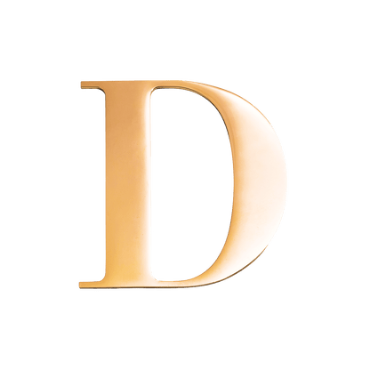 Large Metal Letters - Gold