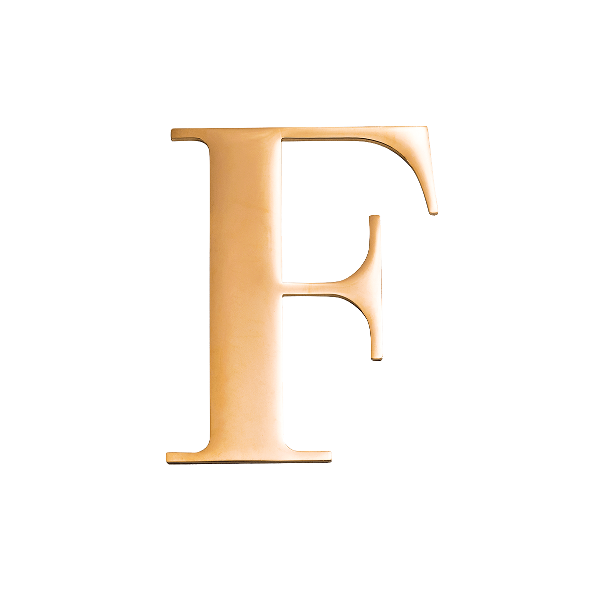 Small Metal Letter Pins (Gold)