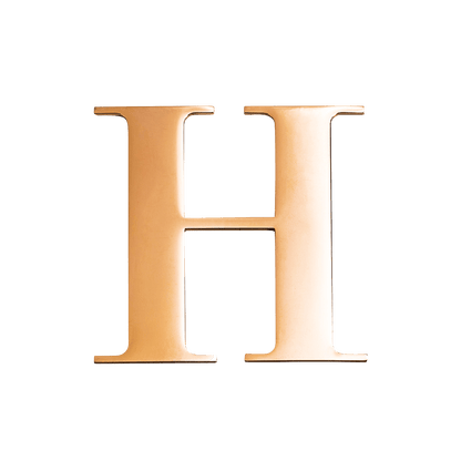 Metal Letter Pins (Gold)