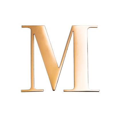 Metal Letter Pins (Gold)