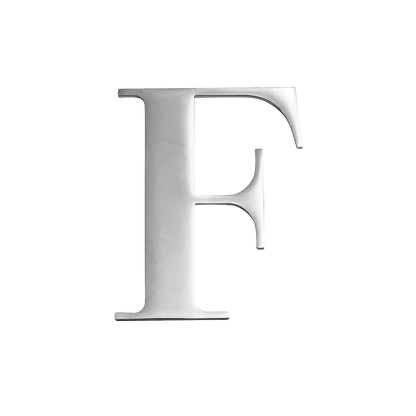 Large Metal Letters - Silver