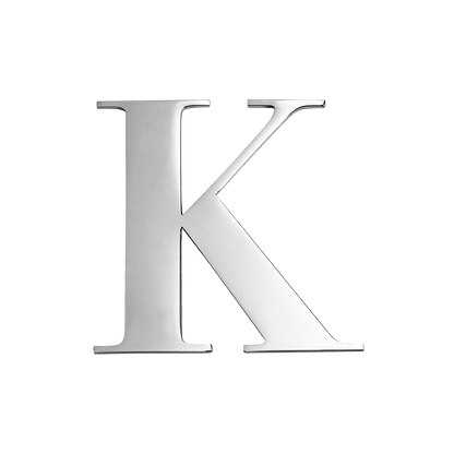 Large Metal Letters - Silver