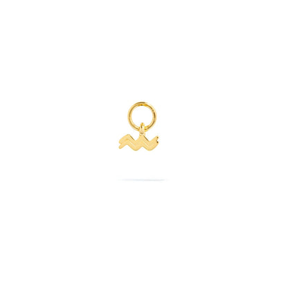Stories Mini Zodiac Hoop Charm (Gold)