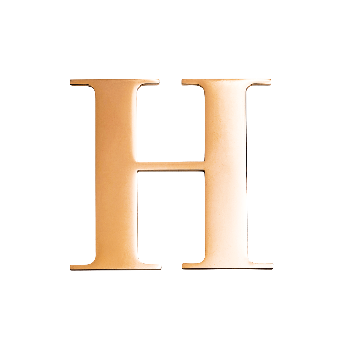 Metal Key Ring Letter (Gold)