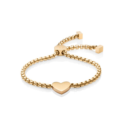 Initial Heart Bracelet (Gold)