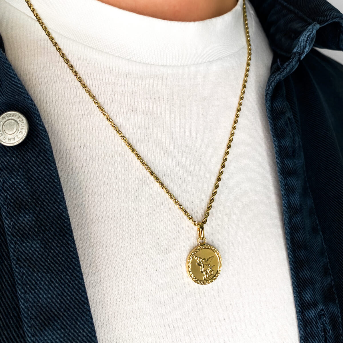 Rope Chain Necklace 20 in (Brass)