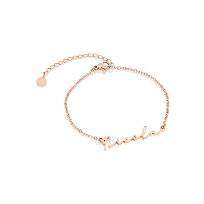 Signature Name Bracelet (Rose Gold)