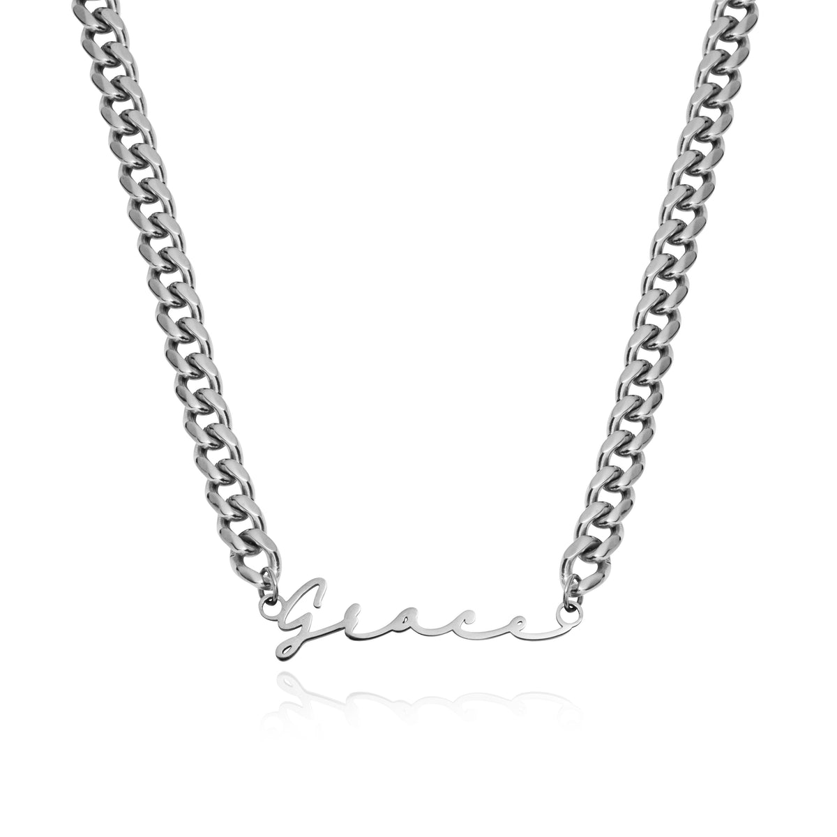 Signature Name Necklace (Silver)