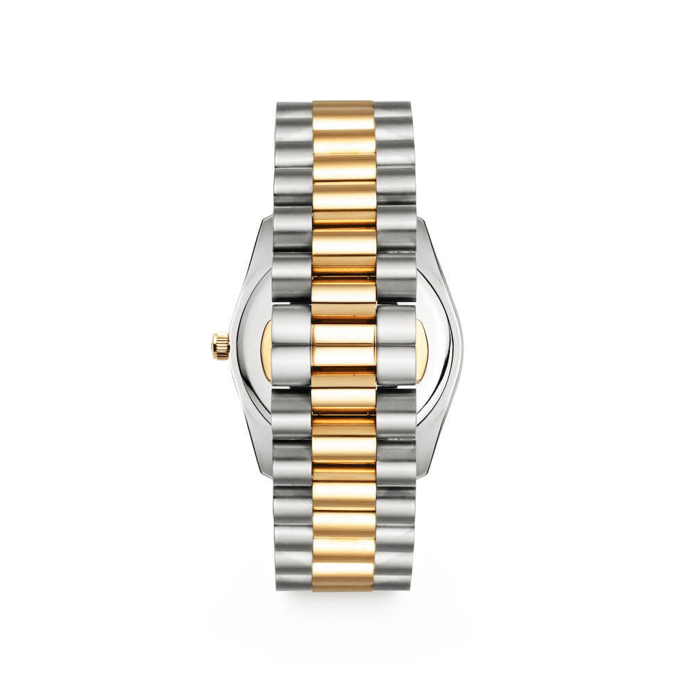 Silver Chain Champagne Belgravia 36 Watch