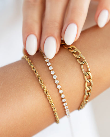 Small Rope Chain Bracelet (Gold)