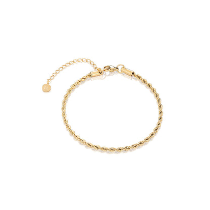 Small Rope Chain Bracelet (Gold)