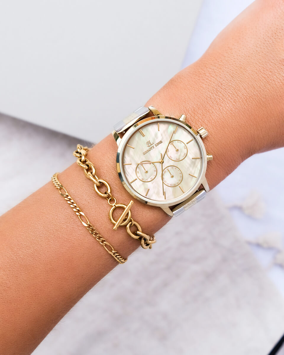 Pearl Link Nueva 40 Watch - Two Tone