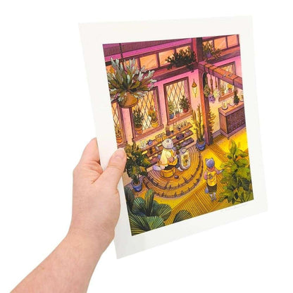 Art Print - 10x12in - Feline Florists by Nimasprout