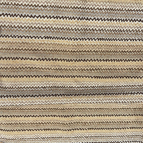 AZTEC - Chenille -ZIG ZAG PATTERN UPHOLSTERY FABRIC BY THE YARD