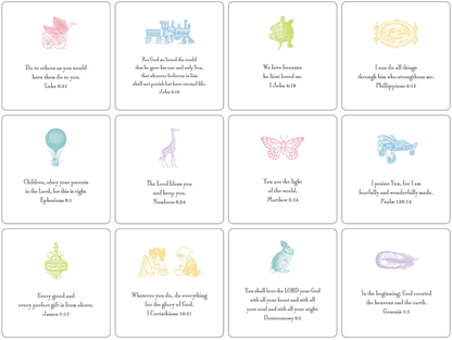 Baby Verse Cards With Easel