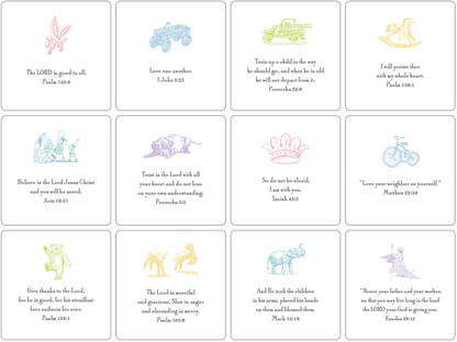 Baby Verse Cards With Easel
