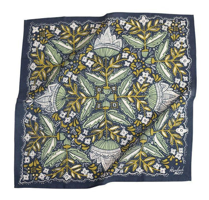 Bandana - Amelia (Deep Blue Floral) by Handker Bandanas