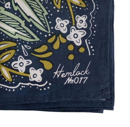 Bandana - Amelia (Deep Blue Floral) by Handker Bandanas
