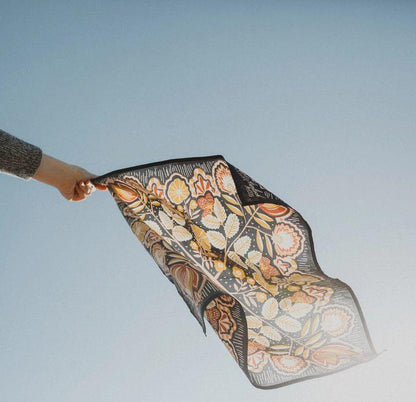 Bandana - Elsie (Floral on Navy) by Handker Bandanas