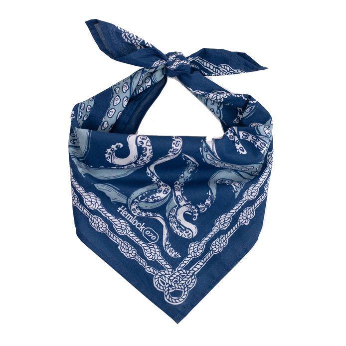 Bandana - Nautilus (Navy Blue Kraken) by Handker Bandanas
