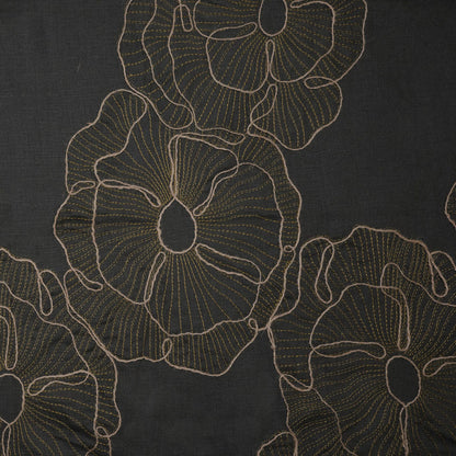 BEDFORD - LINED JACQUARD EMBROIDERY FLORAL PATTERN WINDOW CURTAIN