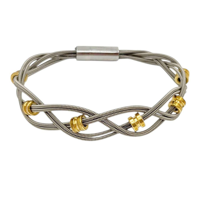 Bracelet - Bass Strings with Brass Bass Ball Ends (M or L) by High Strung Studios