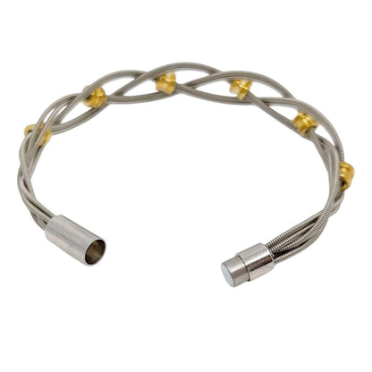 Bracelet - Bass Strings with Brass Bass Ball Ends (M or L) by High Strung Studios
