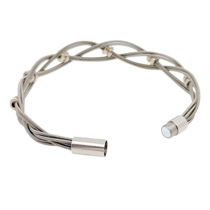 Bracelet - Bass Strings with Silver Bass Ball Ends (M or L) by High Strung Studios