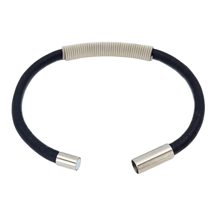 Bracelet - M - Wound Up Leather (Black) (M) by High Strung Studios