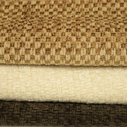 BRUSSELS - HIGH-QUALITY CHENILLE BASKET PATTERN UPHOLSTERY FABRIC BY THE YARD