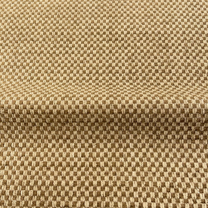 BRUSSELS - HIGH-QUALITY CHENILLE BASKET PATTERN UPHOLSTERY FABRIC BY THE YARD