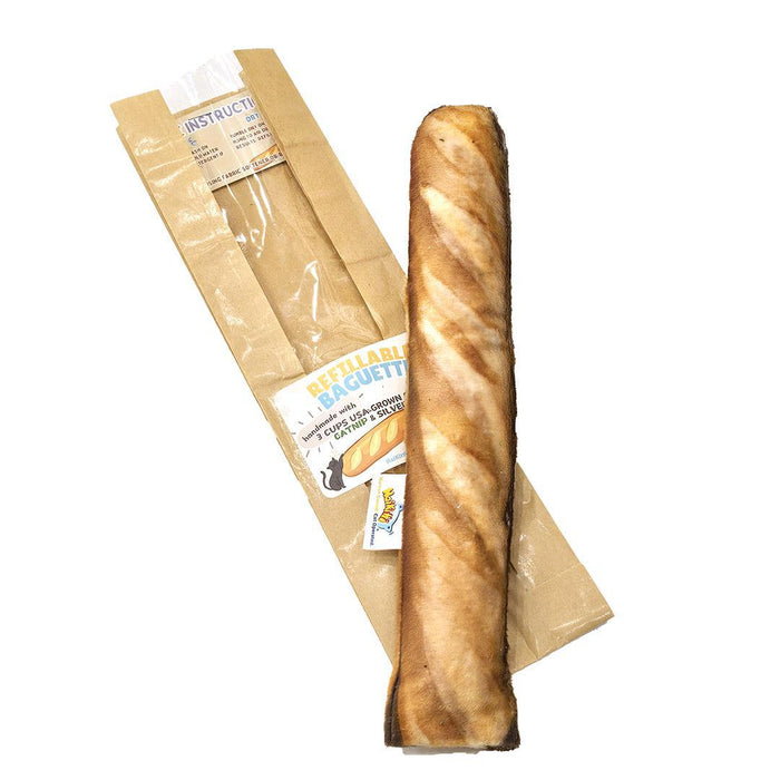 Cat Toy - Refillable Catnip Baguette by HaiKitti