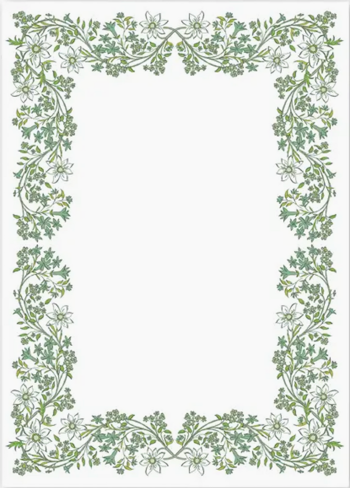 Chalet Chintz Green Notepad