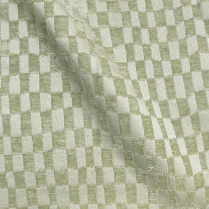 CHECKMATE - CHECKERED DESIGN CHENILLE UPHOLSTERY FABRIC