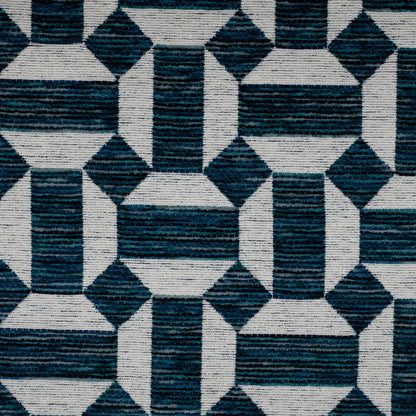 CLICK - CHENILLE JACQUARD GEOMETRIC PATTERN UPHOLSTERY FABRIC BY THE YARD