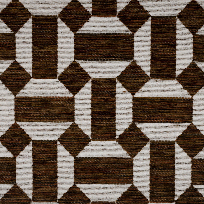 CLICK - CHENILLE JACQUARD GEOMETRIC PATTERN UPHOLSTERY FABRIC BY THE YARD