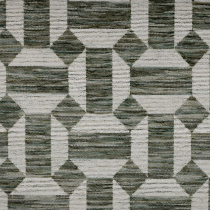 CLICK - CHENILLE JACQUARD GEOMETRIC PATTERN UPHOLSTERY FABRIC BY THE YARD