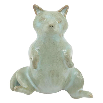 Collectible - Tea Pet Figurine (Blue Fox) by Mist Ceramics