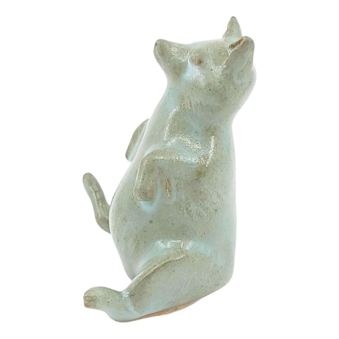 Collectible - Tea Pet Figurine (Blue Fox) by Mist Ceramics
