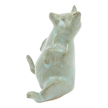 Collectible - Tea Pet Figurine (Blue Fox) by Mist Ceramics